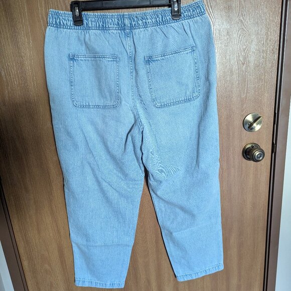 Gap Upcycled Easy Jeans, Embroidered Floral, L - Picture 2 of 8